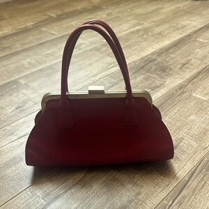 Vintage pink leather purse